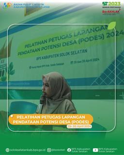 Pelatihan Petugas Lapangan Pendataan Potensi Desa (PODES) 2024