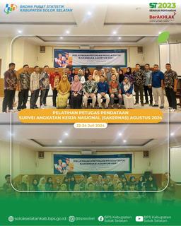 Training for Enumerators of Solok Selatan Regency's August 2024 Sakernas Data Collection