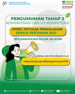 Pengumuman Seleksi Tahap II Petugas Pengolahan ST2023