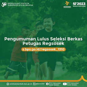 Pengumuman Lulus Seleksi Berkas Petugas Regsosek